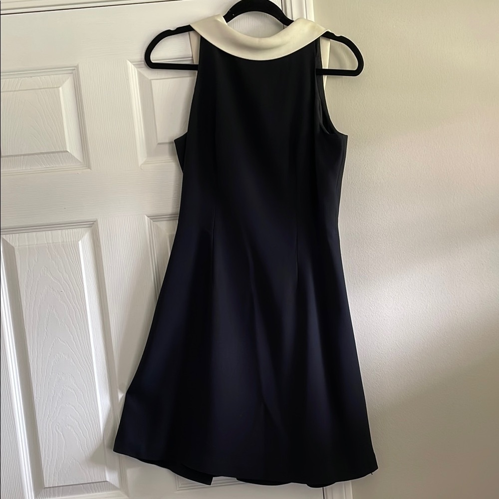 Kenar Black Sleeveless Halter Dress